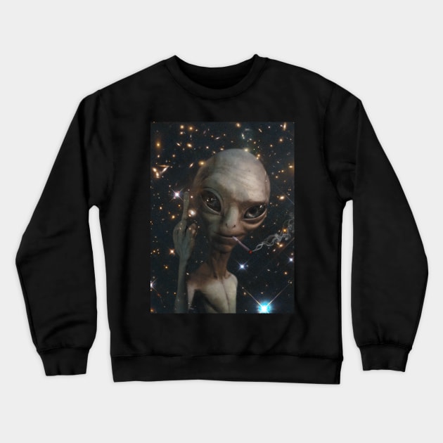 illegal alien Crewneck Sweatshirt by DreamCollage